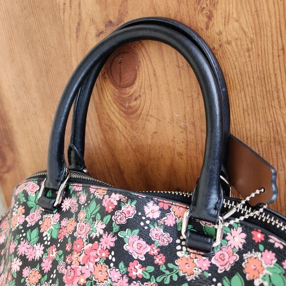 Euc Coach Sierra Posey Floral Multi-Colored Handbag - Picture 11 of 14